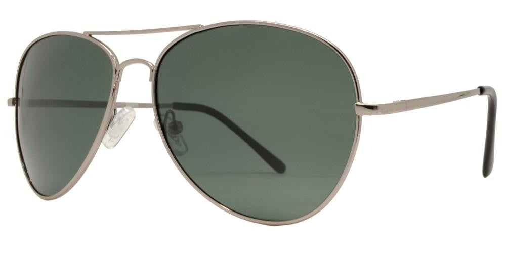 Wholesale - PL 9090 - Classic Metal Aviator Polarized Sunglasses - Dynasol Eyewear