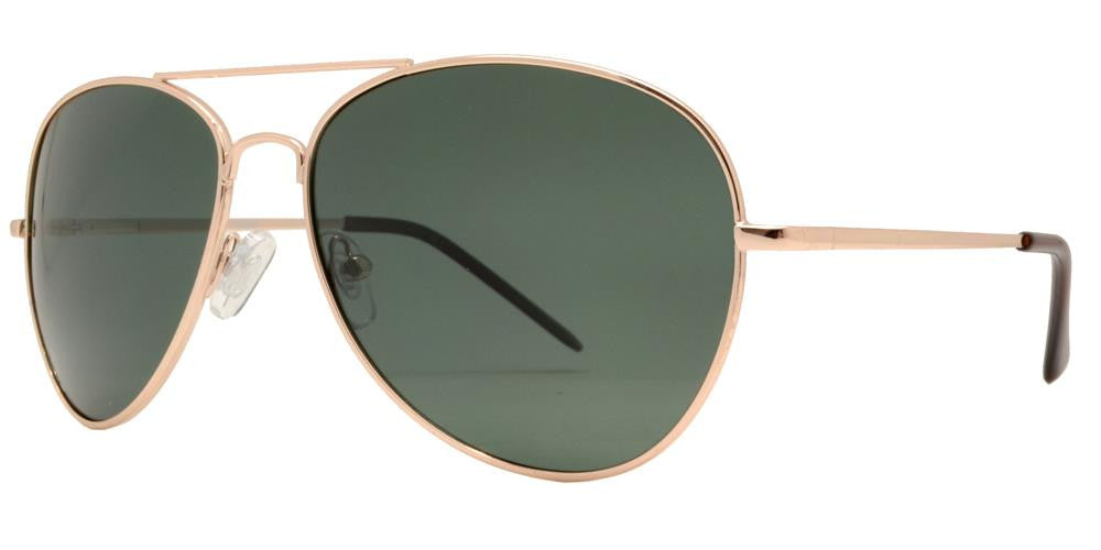 Wholesale - PL 9090 - Classic Metal Aviator Polarized Sunglasses - Dynasol Eyewear
