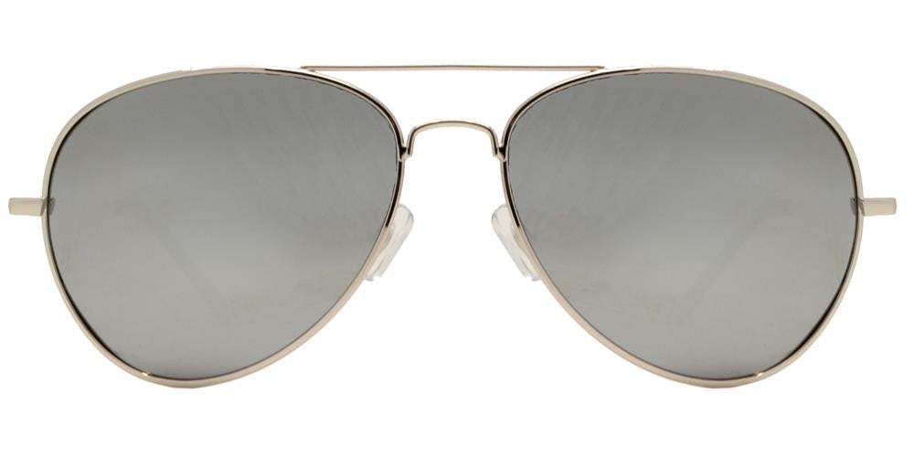 Wholesale - PL 9090 Chrome - Chrome Metal Metal Shaped Polarized Sunglasses with Mirror Lens - Dynasol Eyewear