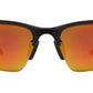 Wholesale - PL 988 RVC - Aluminum Rectangular Half Rimmed Sports Rimless Polarized Sunglasses with Color Mirror Lens - Dynasol Eyewear