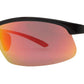 Wholesale - PL 989 RVC - Aluminum Rectangular Half Rimmed Sports Rimless Polarized Sunglasses with Color Mirror Lens - Dynasol Eyewear