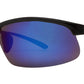 Wholesale - PL 989 RVC - Aluminum Rectangular Half Rimmed Sports Rimless Polarized Sunglasses with Color Mirror Lens - Dynasol Eyewear