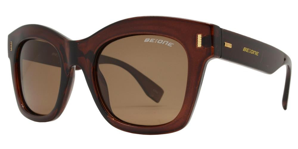 Wholesale - PL Alena - Polarized Horn Rimmed Chunky Plastic Sunglasses - Dynasol Eyewear