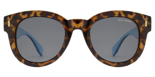Wholesale - PL Angie - Polarized Round Horn Rimmed Thick Plastic Sunglasses - Dynasol Eyewear