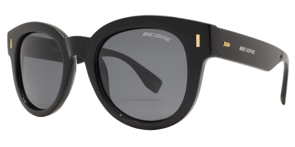 Wholesale - PL Angie - Polarized Round Horn Rimmed Thick Plastic Sunglasses - Dynasol Eyewear