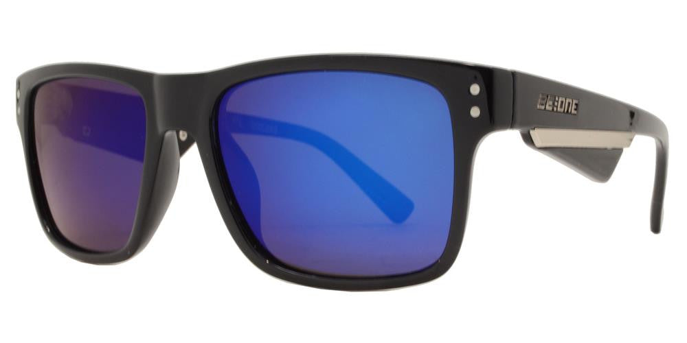 Wholesale - PL Wilkie - Polarized Men Horn Rimmed Square Sport Plastic Sunglasses - Dynasol Eyewear