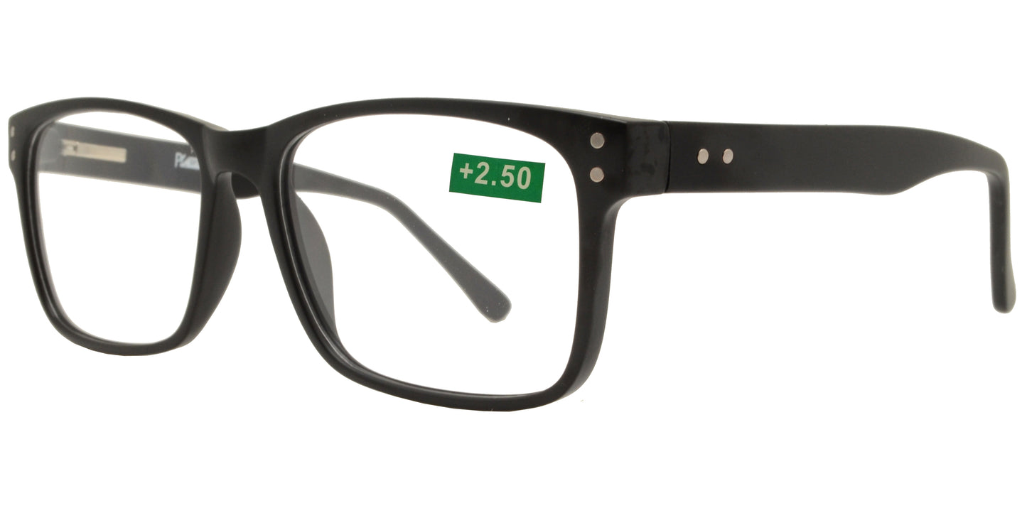 RS 1498 BL - Large Men Wide Blue Light Blocking Reading Glasses with Spring Hinge