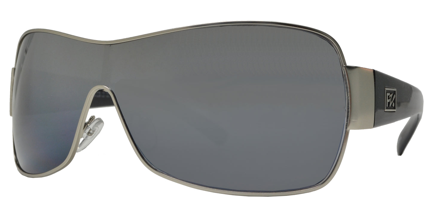 PZM Odeon - Butterfly One Piece Shield Metal Sunglasses