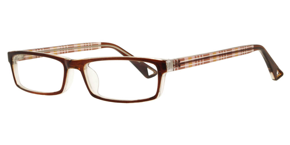 Wholesale - PZ 1306 - Rectangular Clear Lens Plastic Sunglasses - Dynasol Eyewear