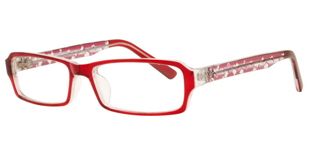 Wholesale - PZ 1307 - Rectangular Clear Lens Plastic Sunglasses - Dynasol Eyewear