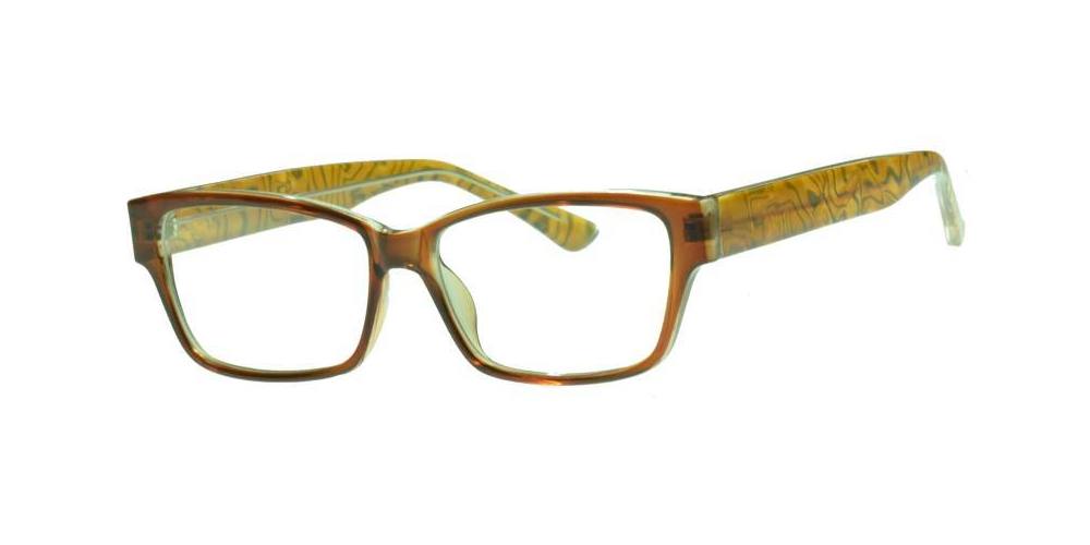 Wholesale - PZ 1356 - Rectangular Plastic Sunglasses with Clear Lens - Dynasol Eyewear
