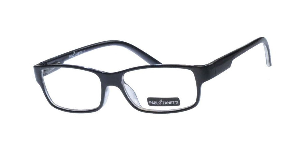 Wholesale - PZ 1484 - Rectangular Horn Rimmed Clear Lens Plastic Sunglasses - Dynasol Eyewear