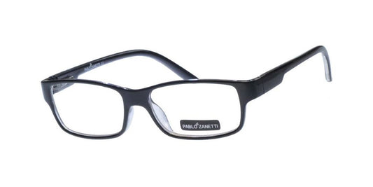 Wholesale - PZ 1484 - Rectangular Horn Rimmed Clear Lens Plastic Sunglasses - Dynasol Eyewear