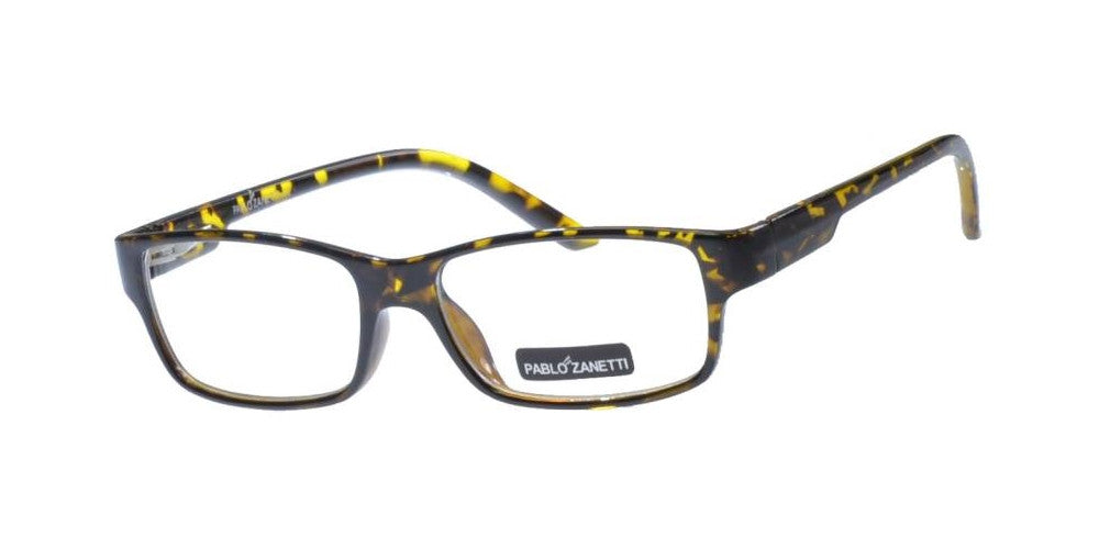Wholesale - PZ 1484 - Rectangular Horn Rimmed Clear Lens Plastic Sunglasses - Dynasol Eyewear