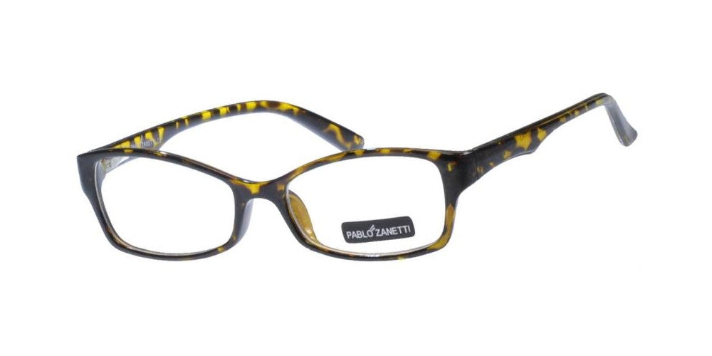 Wholesale - PZ 1485 - Rectangular Horn Rimmed Clear Lens Plastic Sunglasses - Dynasol Eyewear