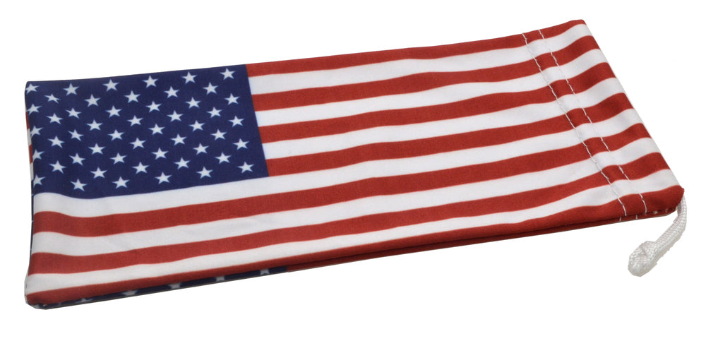 Wholesale - USA FLAG Microfiber Pouch - Dynasol Eyewear