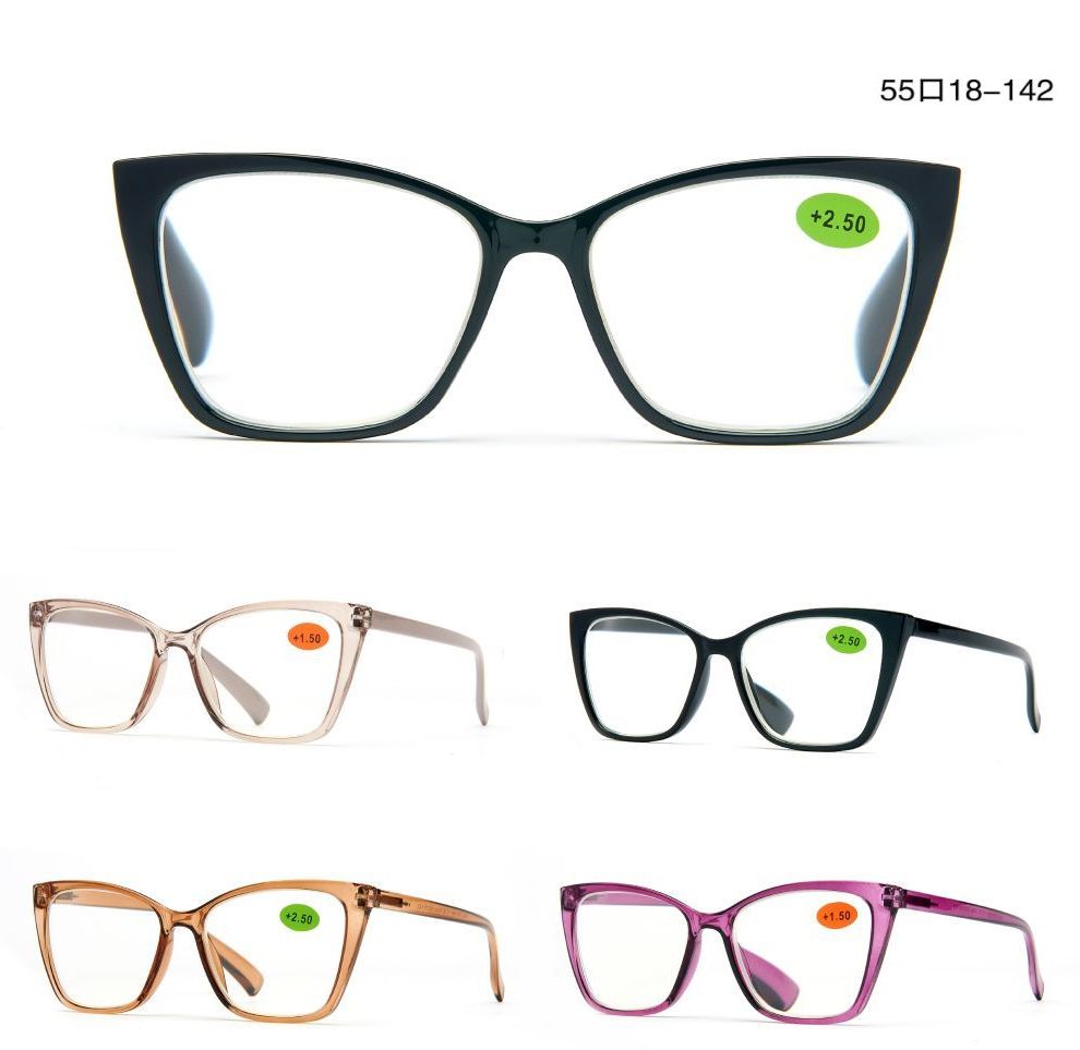 RS 1054 - Plastic Rectangular Cat Eye Reading Glasses