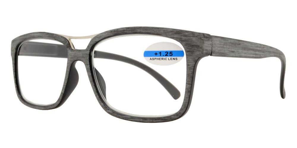Wholesale - RS 1145 - Modern Horn Rimmed with Brow Bar Plastic Reading Glasses - Dynasol Eyewear