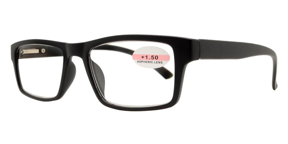 Wholesale - RS 1147 - Rectangular Horn Rimmed Faux Wood Finish Plastic Reading Glasses - Dynasol Eyewear
