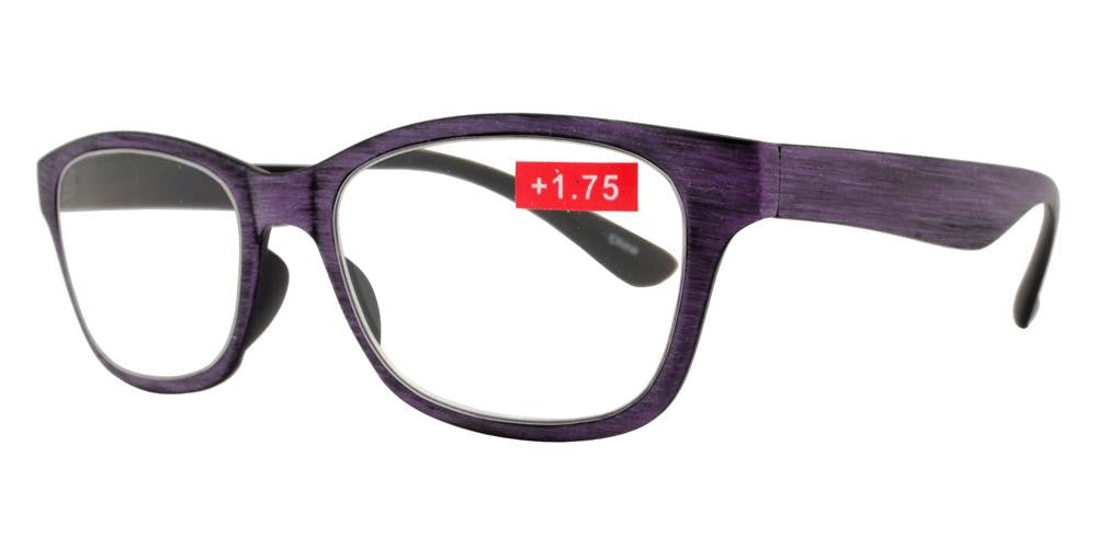Wholesale - RS 1191 - Classic Horn Rimmed Faux Wood Finish Plastic Reading Glasses - Dynasol Eyewear