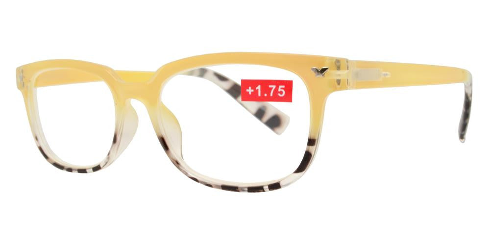 Wholesale - RS 1194 - Classic Horn Rimmed Butterfly Accent Plastic Reading Glasses - Dynasol Eyewear