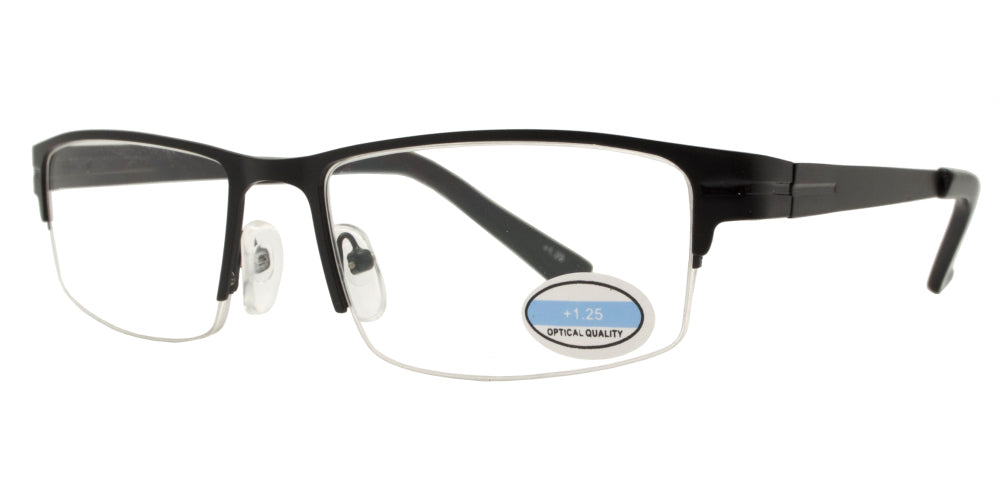 RS 1205 - Rectangular Metal Reading Glasses