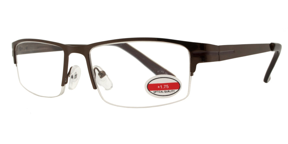 RS 1205 - Rectangular Metal Reading Glasses