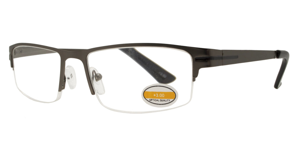 RS 1205 - Rectangular Metal Reading Glasses