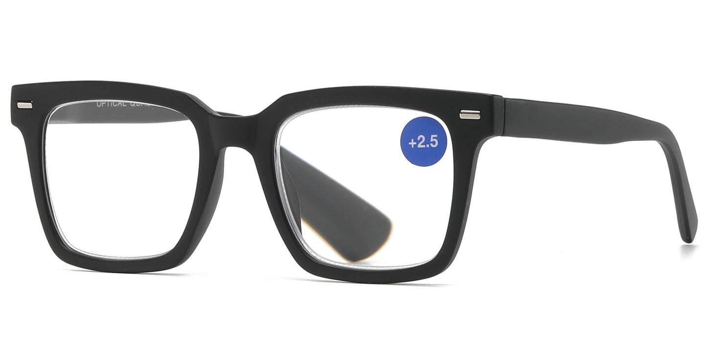 RS 1280 - Plastic Square Reading Sunglasses