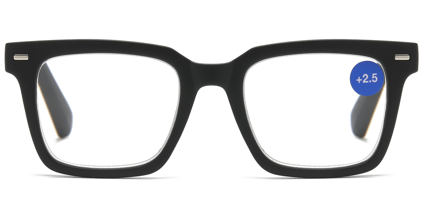 RS 1280 - Plastic Square Reading Sunglasses