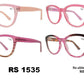 RS 1535-Plastic Round Rx-able Reading Glasses