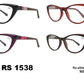 RS 1538-Plastic Rx-able Cat Eye Reading Glasses