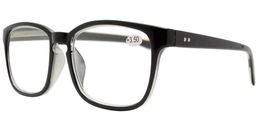 Wholesale - RS 1025 - Classic Horn Rimmed with Key Hole Plastic Reading Glasses - Dynasol Eyewear