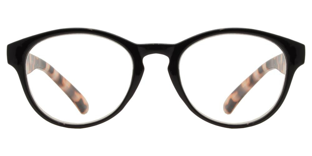 Wholesale - RS 1151 - Round Horn Rimmed with Key Hole Plastic Reading Glasses - Dynasol Eyewear