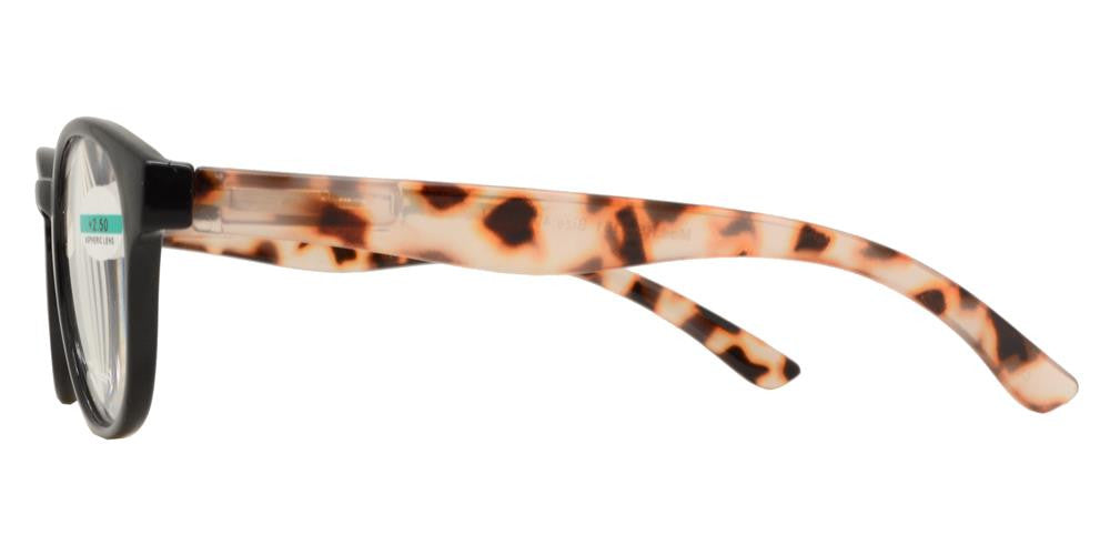 Wholesale - RS 1151 - Round Horn Rimmed with Key Hole Plastic Reading Glasses - Dynasol Eyewear
