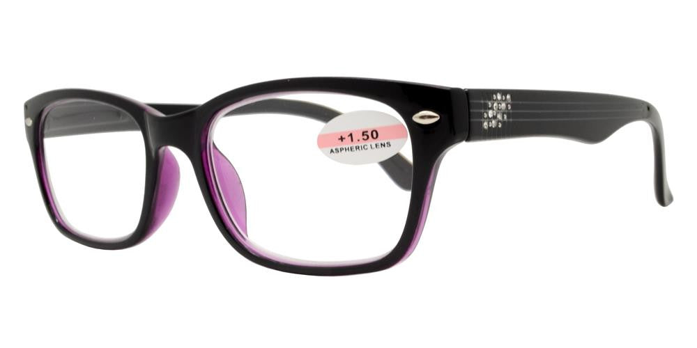 Wholesale - RS 1158 - Plastic Reading Glasses with Rhinestones - Dynasol Eyewear