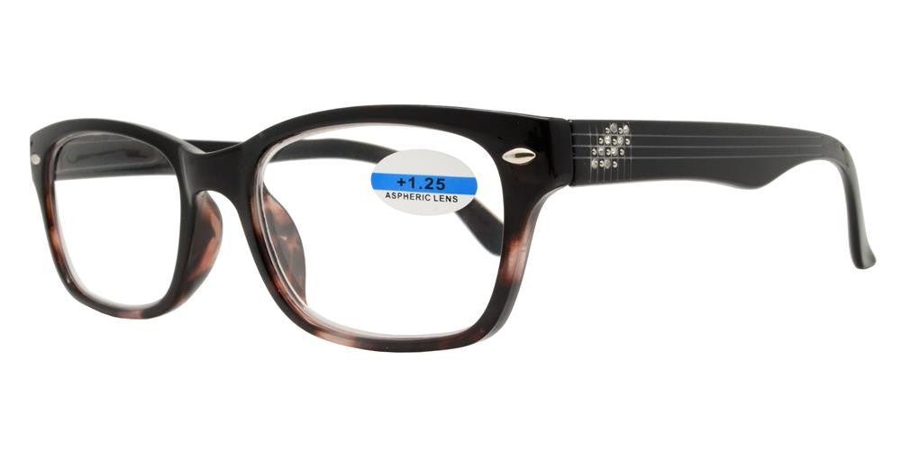 Wholesale - RS 1158 - Plastic Reading Glasses with Rhinestones - Dynasol Eyewear