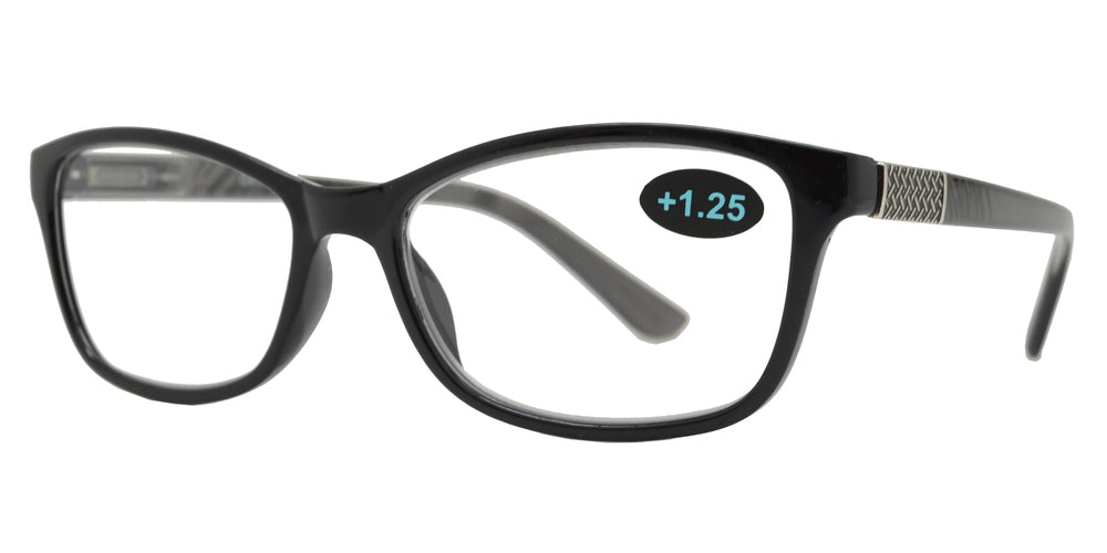 Wholesale - RS 1197 - Rectangular Plastic Reading Glasses - Dynasol Eyewear