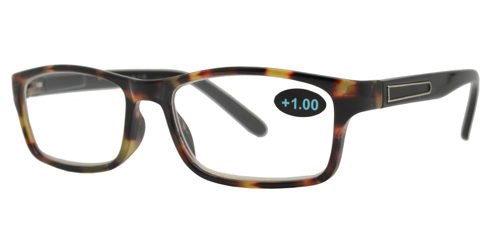 Wholesale - RS 1199 - Plastic Rectangular Reading Glasses - Dynasol Eyewear