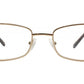 Wholesale - RS 1203 - Oval Frame Chain Detail on Temple Metal Reading Glasses - Dynasol Eyewear