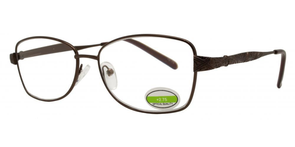 Wholesale - RS 1295 - Butterfly Decorative Temple Metal Reading Glasses - Dynasol Eyewear