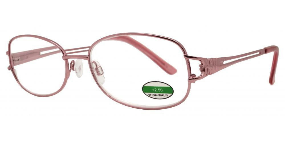 Wholesale - RS 1296 - Butterfly Temple Cut Out Metal Reading Glasses - Dynasol Eyewear