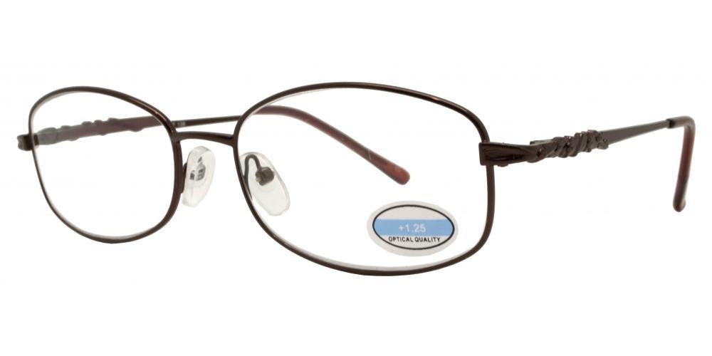 Wholesale - RS 1297 - Butterfly Decorative Temple Metal Reading Glasses - Dynasol Eyewear