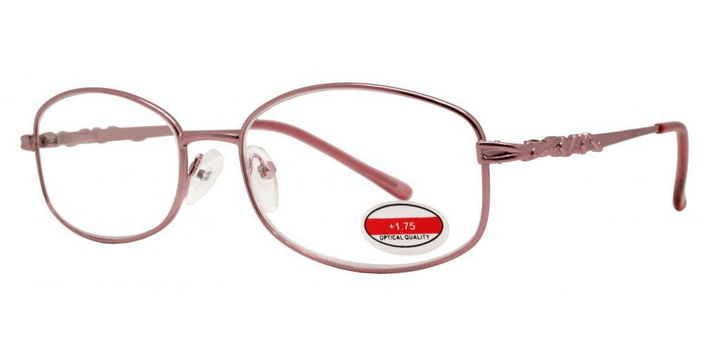 Wholesale - RS 1297 - Butterfly Decorative Temple Metal Reading Glasses - Dynasol Eyewear