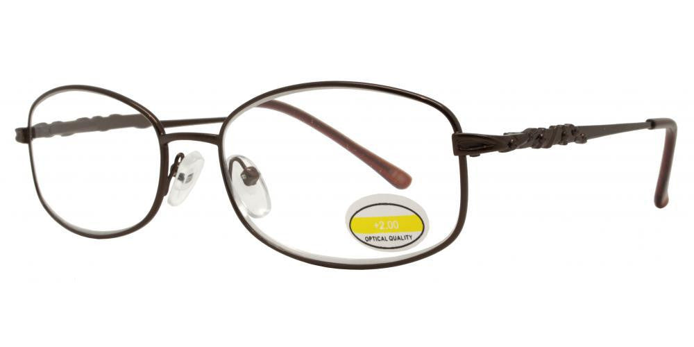 Wholesale - RS 1297 - Butterfly Decorative Temple Metal Reading Glasses - Dynasol Eyewear