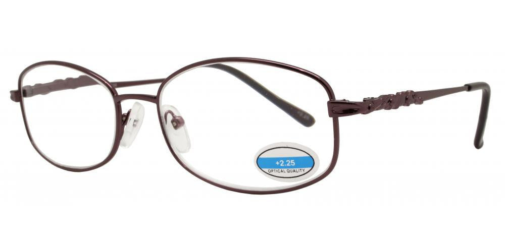 Wholesale - RS 1297 - Butterfly Decorative Temple Metal Reading Glasses - Dynasol Eyewear