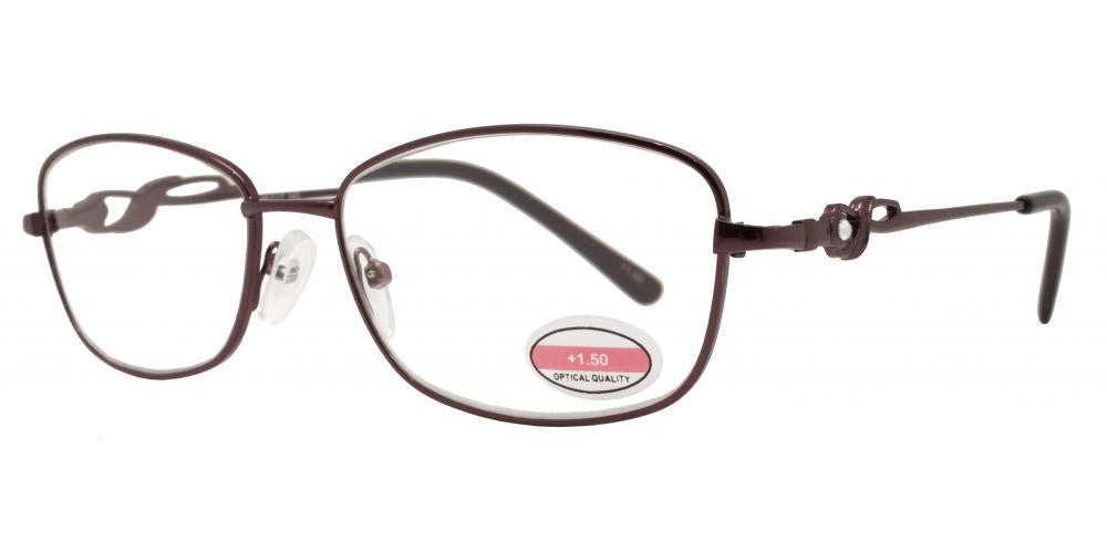 Wholesale - RS 1299 - Butterfly Decorative Temple Metal Reading Glasses - Dynasol Eyewear