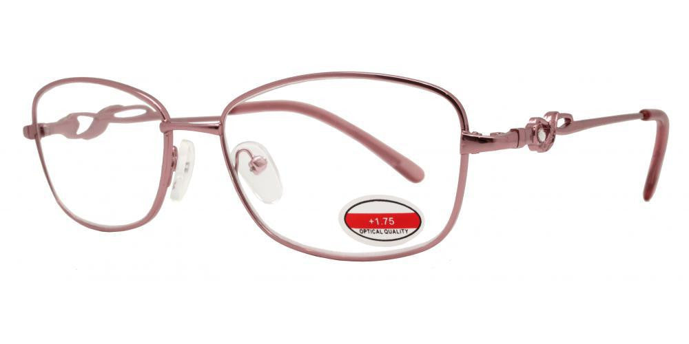 Wholesale - RS 1299 - Butterfly Decorative Temple Metal Reading Glasses - Dynasol Eyewear