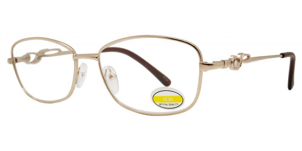 Wholesale - RS 1299 - Butterfly Decorative Temple Metal Reading Glasses - Dynasol Eyewear