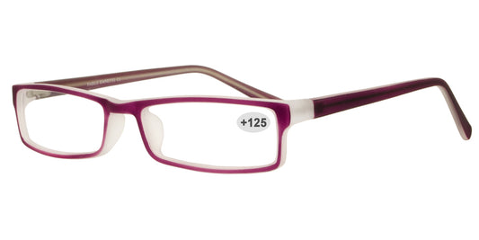 Wholesale - RS 1309 +1.25 - Plastic Rectangular Reading Glasses - Dynasol Eyewear
